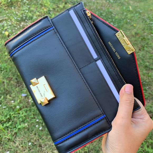 MK Whitney Large Rainbow Quilted Leather Chain - Picture 7 of 8